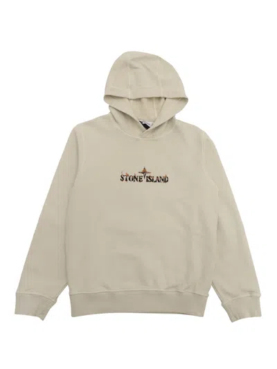 Stone Island Kids' Sweatshirt In White