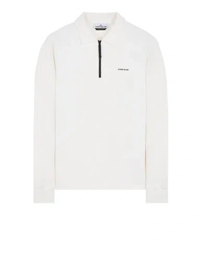 Stone Island Sweatshirt Blanc Coton