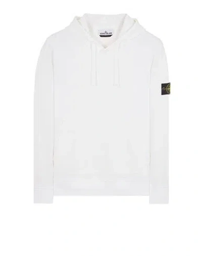 STONE ISLAND STONE ISLAND SWEATSHIRT BLANC COTON