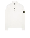 Stone Island Half-zip Jumper With Felt Trims In White