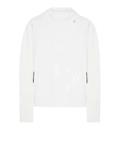 Stone Island Sweatshirt White Cotton, Elastane