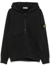 Stone Island Sweatshirt With Compass Application In Black