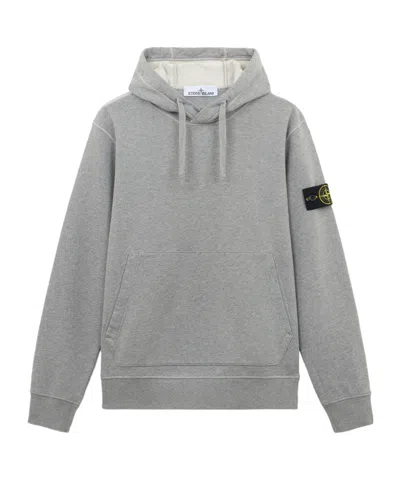Stone Island Sweatshirt With Drawstring Hood And Pockets In Gray