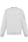 Stone Island Sweatshirt With Embroidered Logo On The Sleeve