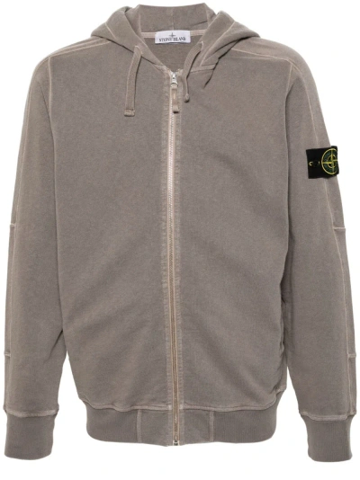 Stone Island Gray Patch Hoodie