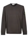 Stone Island Sweatshirt With Logo In Brown