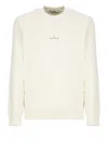 Stone Island Sweatshirt 6100665 In Cotton With Logo Print In White