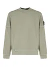 Stone Island Sweatshirt With Logo Patch In Green