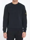 Stone Island Cotton Sweater In Blue