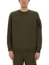Stone Island Sweatshirt With Pocket In Green