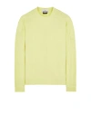 Stone Island Sweatshirt Yellow Cotton, Elastane In Yellow