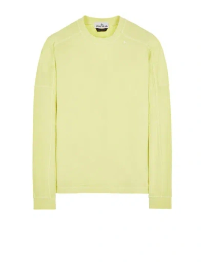 Stone Island Sweatshirt Yellow Cotton, Elastane