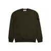 Stone Island Green Cotton Crewneck Sweatshirt