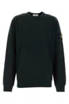 Stone Island Midnight Blue Cotton Sweatshirt In Green