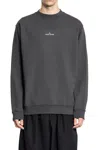 Stone Island Sweatshirt With Industrial Flow Print In Gray