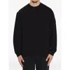 Stone Island Stretch Cotton Fleece Ghost Crewneck Sweatshirt In Black