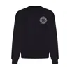 Stone Island Oversized-fit Crewneck Sweatshirt With Outline Compass Print In Black