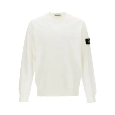 STONE ISLAND SWEATSHIRTS WHITE