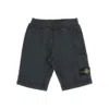 Stone Island Sweatshorts With Logo Badge Kids In Black