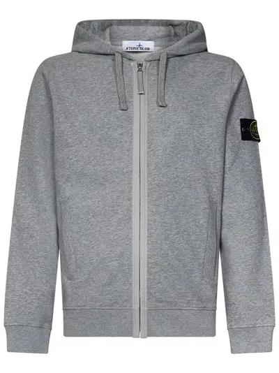 Stone Island Swetshirt In Grey