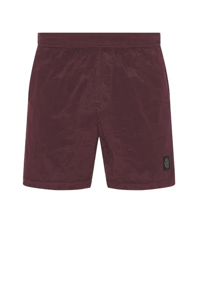 Stone Island Econyl Shorts In Purple
