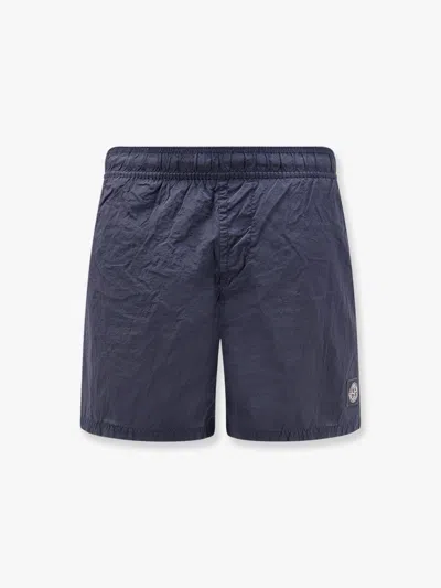 Stone Island Swim Trunk In Blue