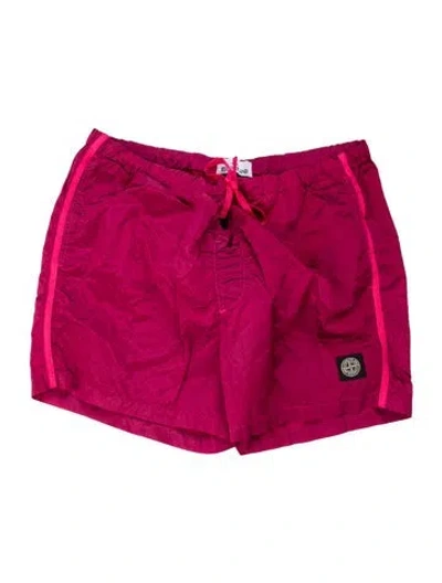 Pre-owned Stone Island Swim Trunks W/ Tags In Pink