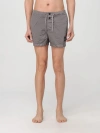 Stone Island Logo Patch Drawstring Shorts In Beige