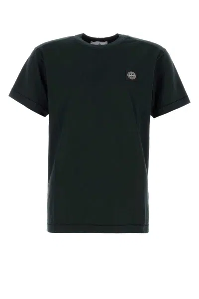 Stone Island Black Cotton T-shirt