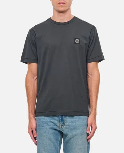 Stone Island Cotton T-shirt In Verde Scuro