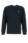 Stone Island Long Sleeve T-shirt With Compass Patch In Blue