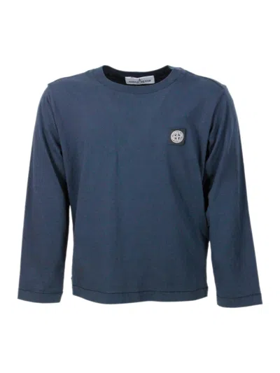 Stone Island Kids' T-shirt In Blu