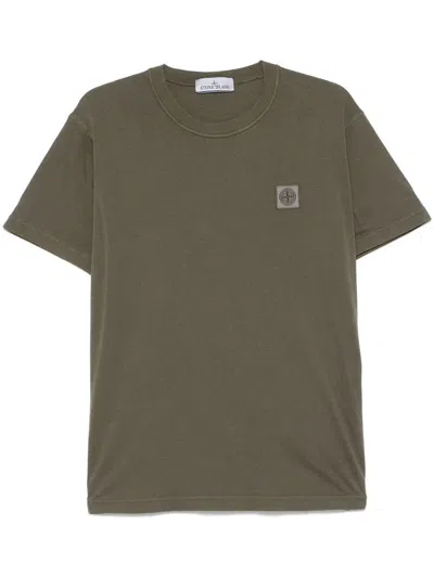 Stone Island T-shirt In V0054 Military Green