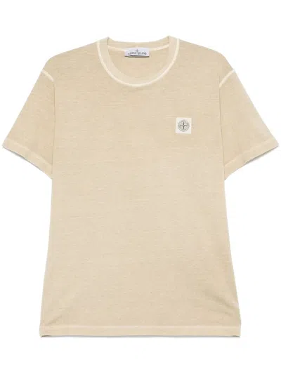Stone Island T-shirt Clothing In V019a Desert