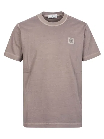 Stone Island T-shirt In Dove Grey