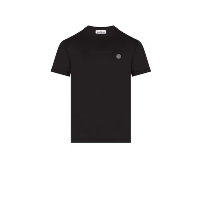 Stone Island T-shirt En Coton In Black