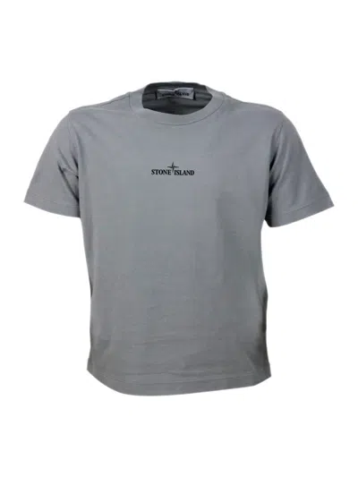 Stone Island Kids' T-shirt In Grey