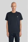 Stone Island Timeless Round Neck T-shirt With Subtle Logo Detail In Blue