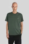 Stone Island Slim Fit Cotton T-shirt With Crew Neckline In Green