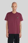 Stone Island T-shirt In Red Cotton In Red