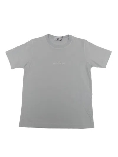 Stone Island Kids' T-shirt In Light Blue