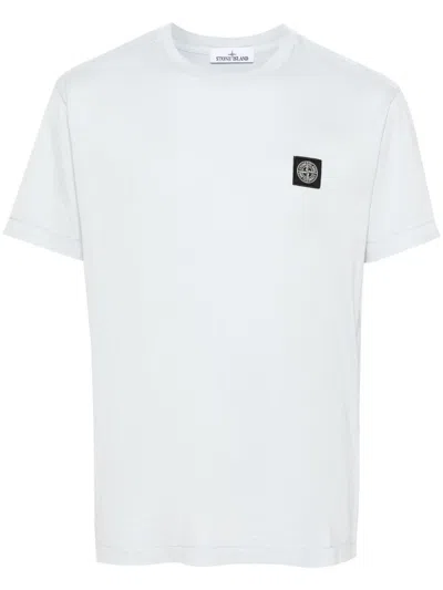 Stone Island Logo Cotton T-shirt In White