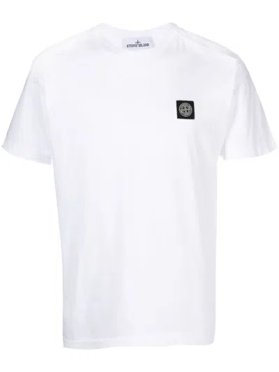 Stone Island T-shirt Logo In White