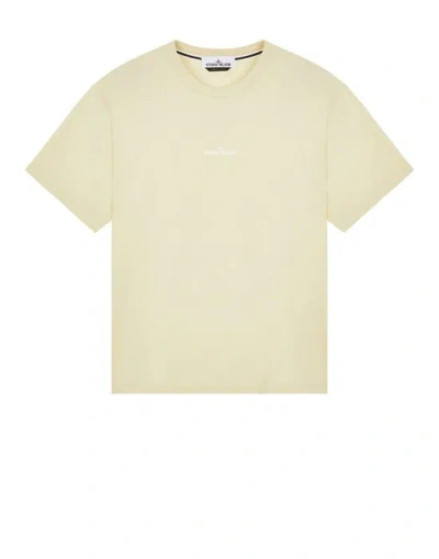 Stone Island Short Sleeve T-shirt Beige Cotton