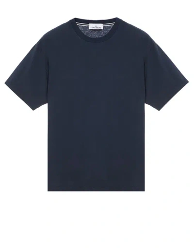 Stone Island Short Sleeve T-shirt Blue Cotton