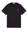 Stone Island Compass Patch Cotton Jersey T-shirt Clothing In Black