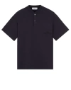 Stone Island Short Sleeve T-shirt Blue Cotton In Blue
