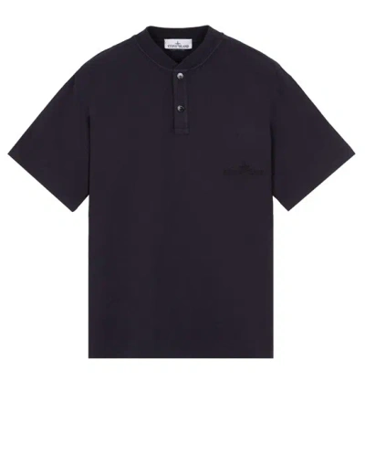 Stone Island Short Sleeve T-shirt Blue Cotton
