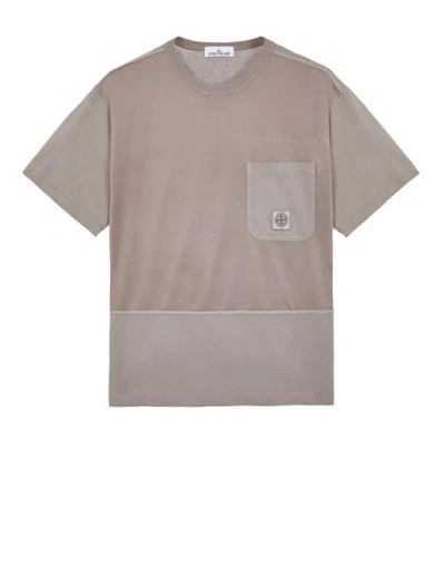 Stone Island Short Sleeve T-shirt Grey Cotton