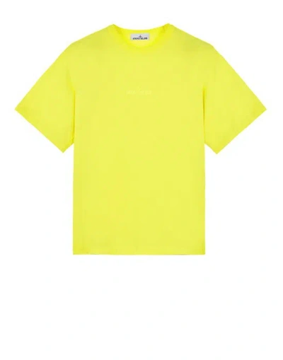 Stone Island Short Sleeve T-shirt Yellow Cotton